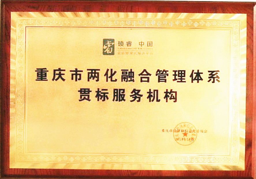 重庆市两化融合管理体系贯标服务机构